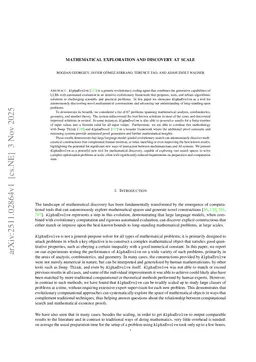 Mathematical exploration and discovery at scale