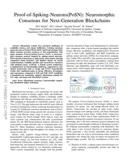 Proof-of-Spiking-Neurons(PoSN): Neuromorphic Consensus for Next-Generation Blockchains