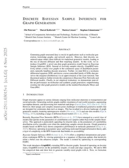 Discrete Bayesian Sample Inference for Graph Generation