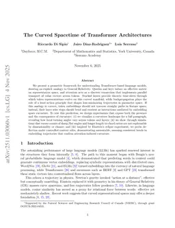 The Curved Spacetime of Transformer Architectures