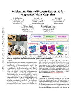 Accelerating Physical Property Reasoning for Augmented Visual Cognition