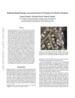 Deploying Rapid Damage Assessments from sUAS Imagery for Disaster Response