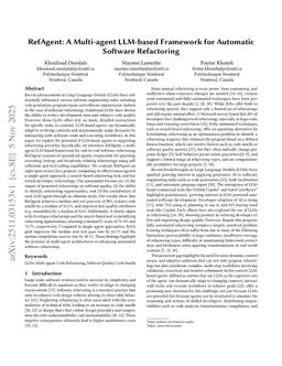 RefAgent: A Multi-agent LLM-based Framework for Automatic Software Refactoring