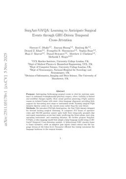 SurgAnt-ViVQA: Learning to Anticipate Surgical Events through GRU-Driven Temporal Cross-Attention