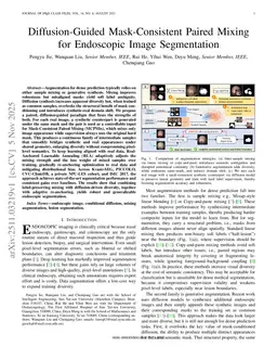 Diffusion-Guided Mask-Consistent Paired Mixing for Endoscopic Image Segmentation