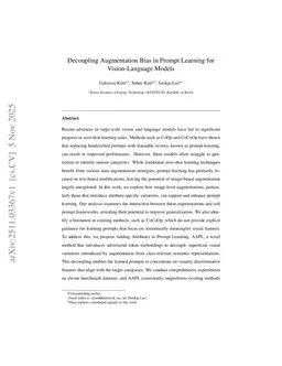 Decoupling Augmentation Bias in Prompt Learning for Vision-Language Models