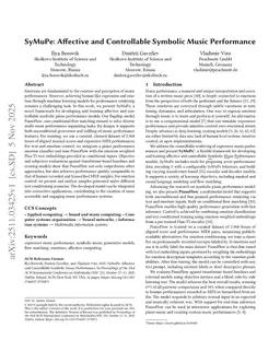 SyMuPe: Affective and Controllable Symbolic Music Performance