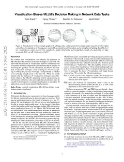 Visualization Biases MLLM's Decision Making in Network Data Tasks