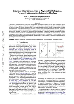Grounded Misunderstandings in Asymmetric Dialogue: A Perspectivist Annotation Scheme for MapTask
