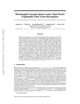 Disentangled Concepts Speak Louder Than Words: Explainable Video Action Recognition