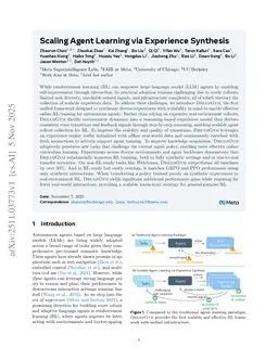 Scaling Agent Learning via Experience Synthesis