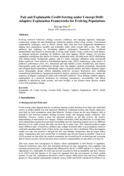 Fair and Explainable Credit-Scoring under Concept Drift: Adaptive Explanation Frameworks for Evolving Populations