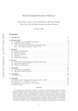 Which Similarity-Sensitive Entropy (S-entropy)?
