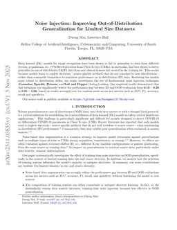 Noise Injection: Improving Out-of-Distribution Generalization for Limited Size Datasets