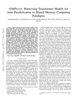 OMPILOT: Harnessing Transformer Models for Auto Parallelization to Shared Memory Computing Paradigms