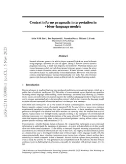 Context informs pragmatic interpretation in vision-language models