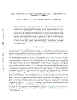 High-dimensional limit theorems for SGD: Momentum and Adaptive Step-sizes