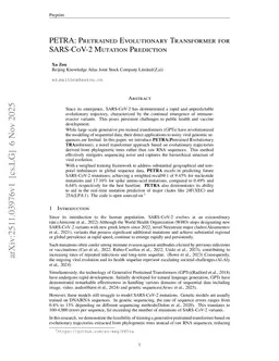 PETRA: Pretrained Evolutionary Transformer for SARS-CoV-2 Mutation Prediction