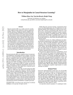 How to Marginalize in Causal Structure Learning?