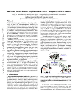 Real-Time Mobile Video Analytics for Pre-arrival Emergency Medical Services