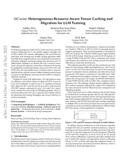 10Cache: Heterogeneous Resource-Aware Tensor Caching and Migration for LLM Training