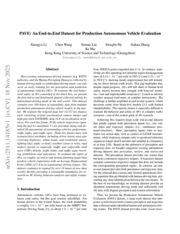 PAVE: An End-to-End Dataset for Production Autonomous Vehicle Evaluation