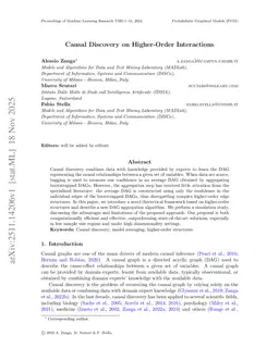 Causal Discovery on Higher-Order Interactions