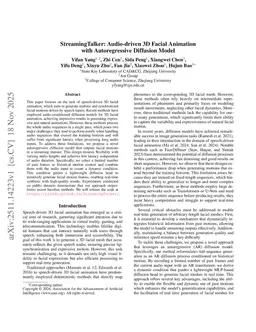 StreamingTalker: Audio-driven 3D Facial Animation with Autoregressive Diffusion Model