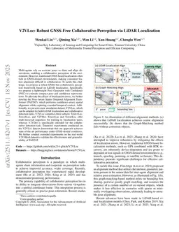 V2VLoc: Robust GNSS-Free Collaborative Perception via LiDAR Localization