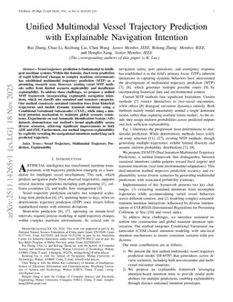 Unified Multimodal Vessel Trajectory Prediction with Explainable Navigation Intention
