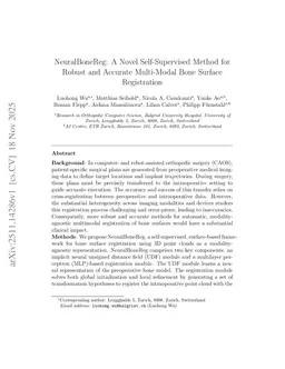 NeuralBoneReg: A Novel Self-Supervised Method for Robust and Accurate Multi-Modal Bone Surface Registration