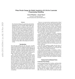 When Words Change the Model: Sensitivity of LLMs for Constraint Programming Modelling