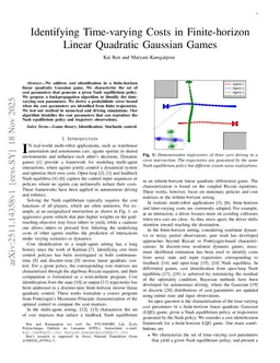 Identifying Time-varying Costs in Finite-horizon Linear Quadratic Gaussian Games
