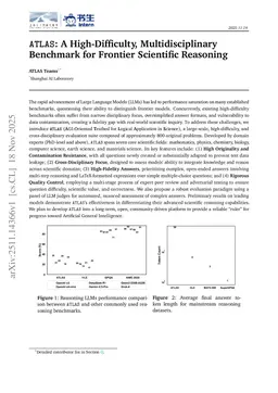 ATLAS: A High-Difficulty, Multidisciplinary Benchmark for Frontier Scientific Reasoning