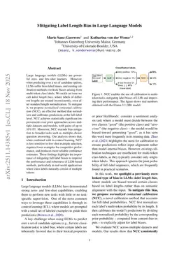 Mitigating Label Length Bias in Large Language Models