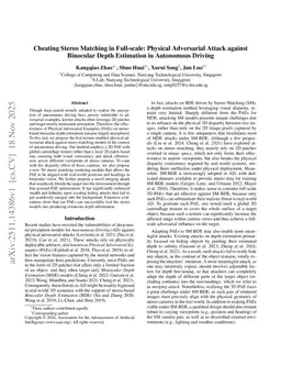 Cheating Stereo Matching in Full-scale: Physical Adversarial Attack against Binocular Depth Estimation in Autonomous Driving