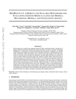MedBench v4: A Robust and Scalable Benchmark for Evaluating Chinese Medical Language Models, Multimodal Models, and Intelligent Agents