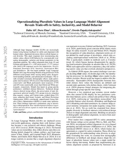 Operationalizing Pluralistic Values in Large Language Model Alignment Reveals Trade-offs in Safety, Inclusivity, and Model Behavior