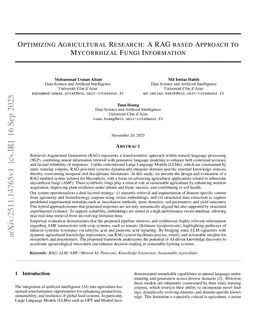 Optimizing Agricultural Research: A RAG-Based Approach to Mycorrhizal Fungi Information