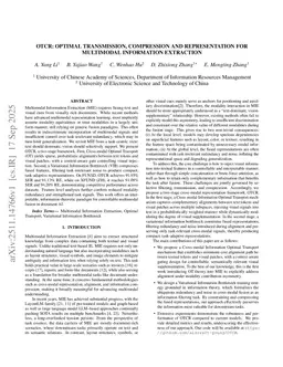 OTCR: Optimal Transmission, Compression and Representation for Multimodal Information Extraction