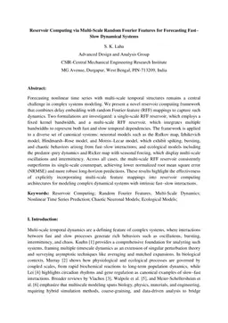 Reservoir Computing via Multi-Scale Random Fourier Features for Forecasting Fast-Slow Dynamical Systems