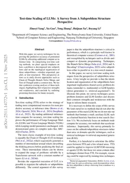 Test-time Scaling of LLMs: A Survey from A Subproblem Structure Perspective