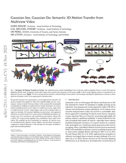 Gaussian See, Gaussian Do: Semantic 3D Motion Transfer from Multiview Video