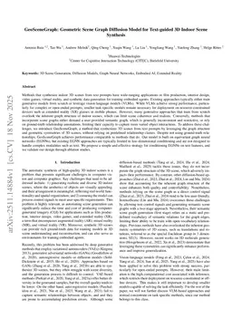 GeoSceneGraph: Geometric Scene Graph Diffusion Model for Text-guided 3D Indoor Scene Synthesis