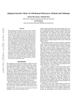 Aligning Generative Music AI with Human Preferences: Methods and Challenges