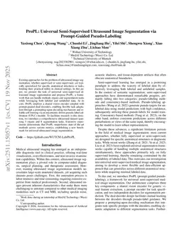 ProPL: Universal Semi-Supervised Ultrasound Image Segmentation via Prompt-Guided Pseudo-Labeling