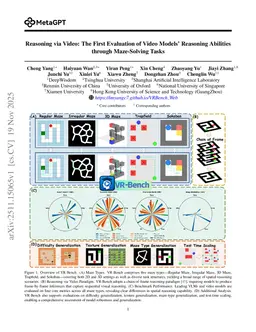 Reasoning via Video: The First Evaluation of Video Models' Reasoning Abilities through Maze-Solving Tasks