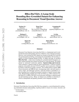 BBox DocVQA: A Large Scale Bounding Box Grounded Dataset for Enhancing Reasoning in Document Visual Question Answer