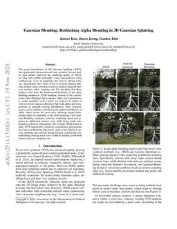 Gaussian Blending: Rethinking Alpha Blending in 3D Gaussian Splatting