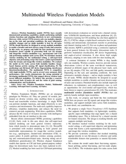 Multimodal Wireless Foundation Models